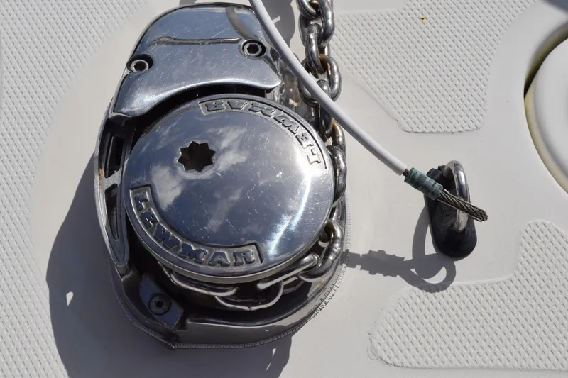 Slide: The Image of Control panel of 2008 Hydra-Sports Vector 3300 VX with Lenco and windlass switches. - 202