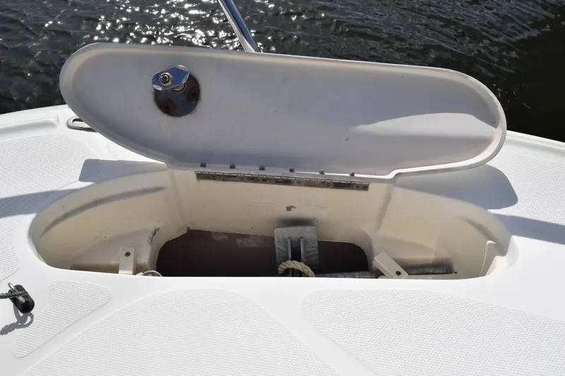 Slide: The Image of 2008 Hydra-Sports Vector 3300 VX emblem on a weathered surface. - 207