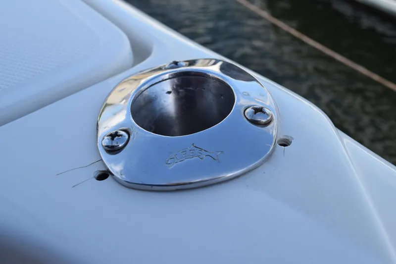 Slide: The Image of 2008 Hydra-Sports Vector 3300 VX battery compartment with wiring and equipment. - 221