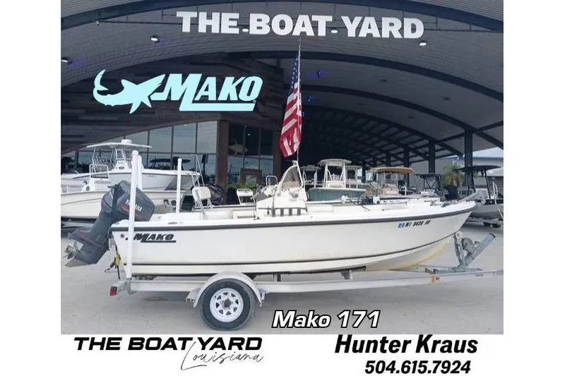 The Image of 2001 Mako 171 Center Console boat on trailer at The Boat Yard. - 0