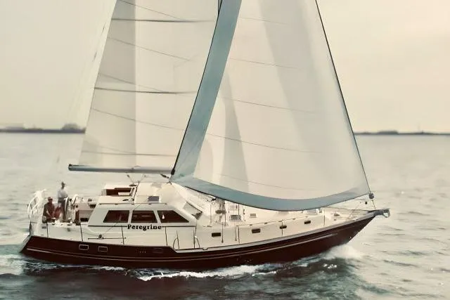 The Image of Sailing yacht Tayana 460 Vancouver Pilothouse 2002 on open water. - 2