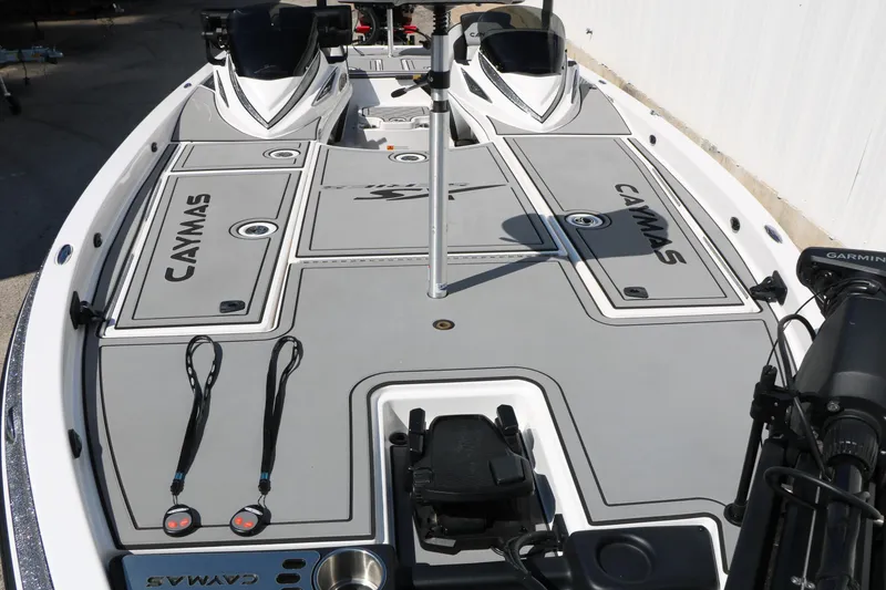 Slide: The Image of 2025 Caymas CX 21 PRO boat deck with advanced features and sleek design. - 22