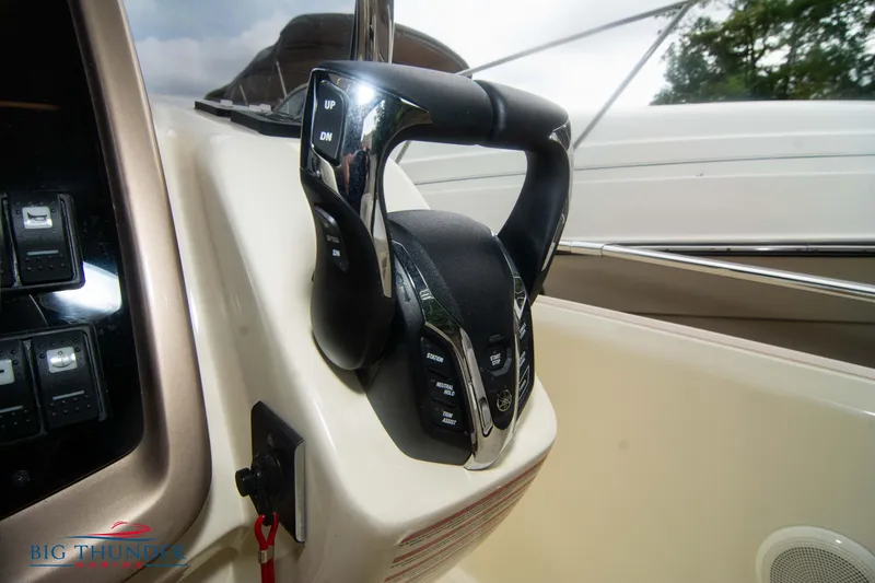 Slide: The Image of Throttle control of 2024 Invictus TT280S boat, featuring modern design and functionality. - 32