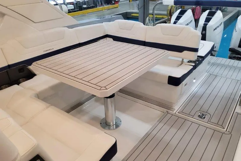 Slide: The Image of Interior storage compartment of 2026 Formula 400 Super Sport Crossover boat. - 17