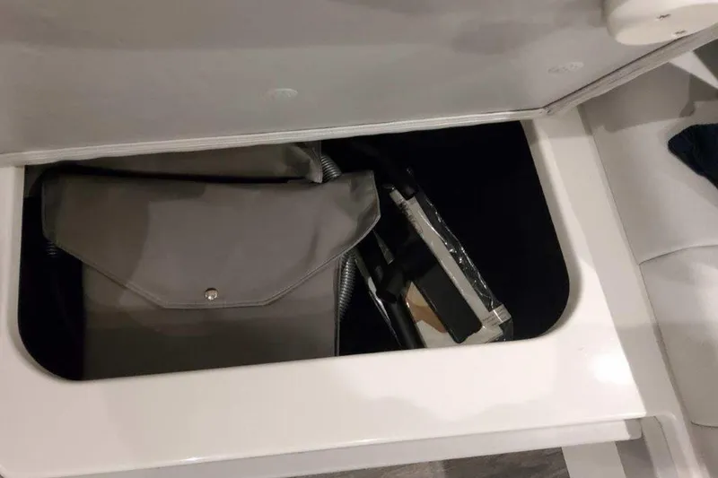 Slide: The Image of 2026 Formula 400 Super Sport Crossover boat interior with sleek seating and modern design. - 27