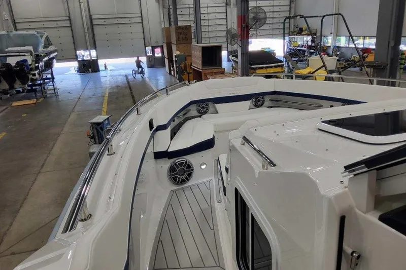 Slide: The Image of 2026 Formula 400 Super Sport Crossover interior with sleek seating area. - 35