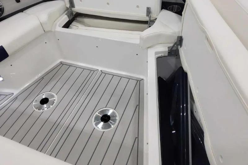 Slide: The Image of Engine room of 2026 Formula 400 Super Sport Crossover with batteries and wiring. - 48