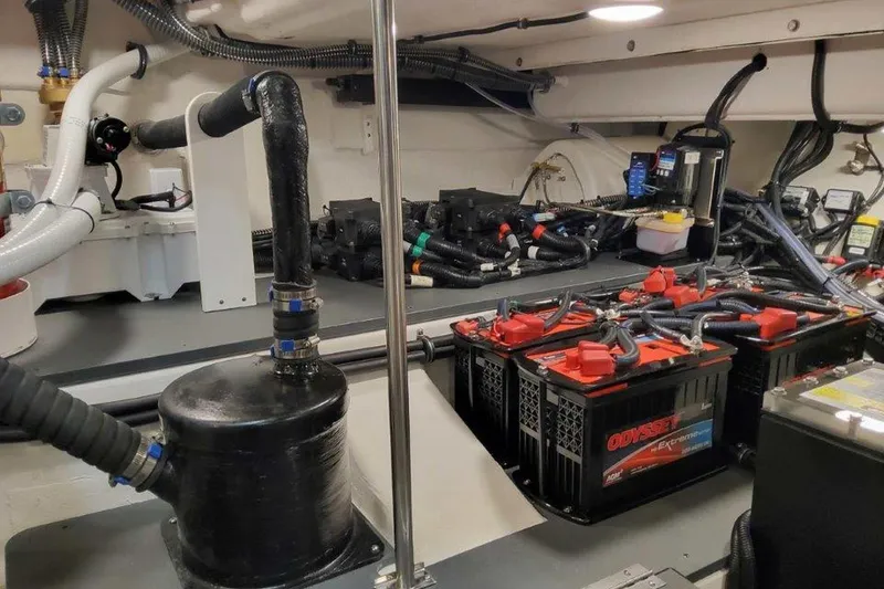 Slide: The Image of Engine room of 2026 Formula 400 Super Sport Crossover with fire suppression system. - 53