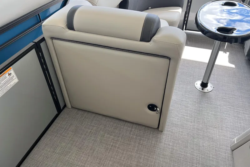 Slide: The Image of Interior of 2026 Sylvan MIRAGE 822 CLZ DH with seating and table. - 17