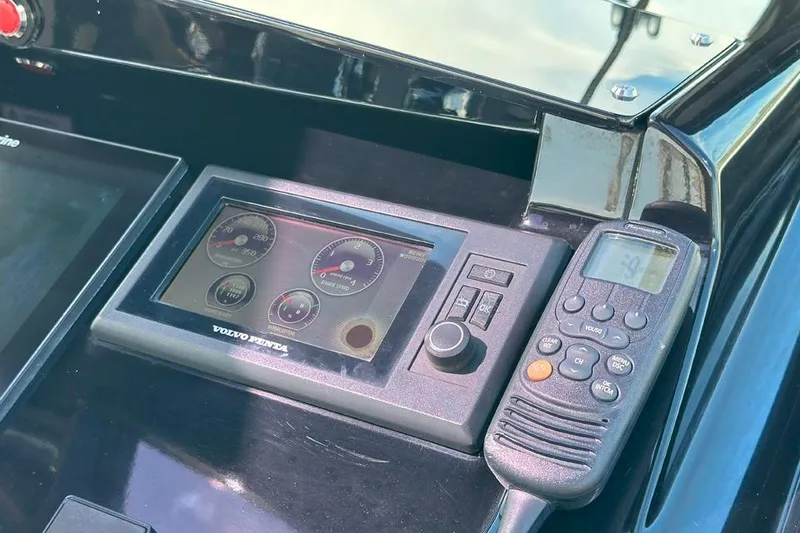 Slide: The Image of Control panel of a 2016 Fjord 48 Open boat with Volvo Penta display. - 41