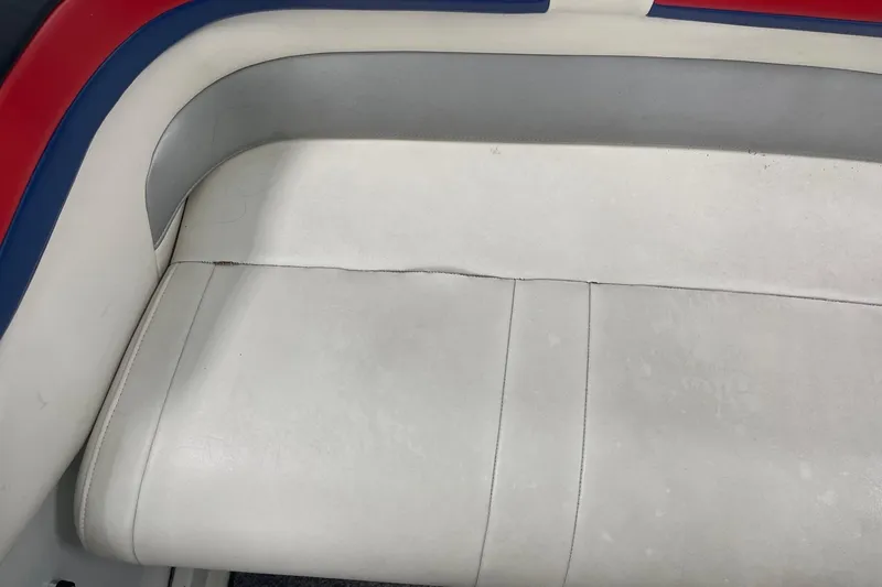 Slide: The Image of 2005 Formula 292 FASTech boat interior with white and red upholstery. - 6