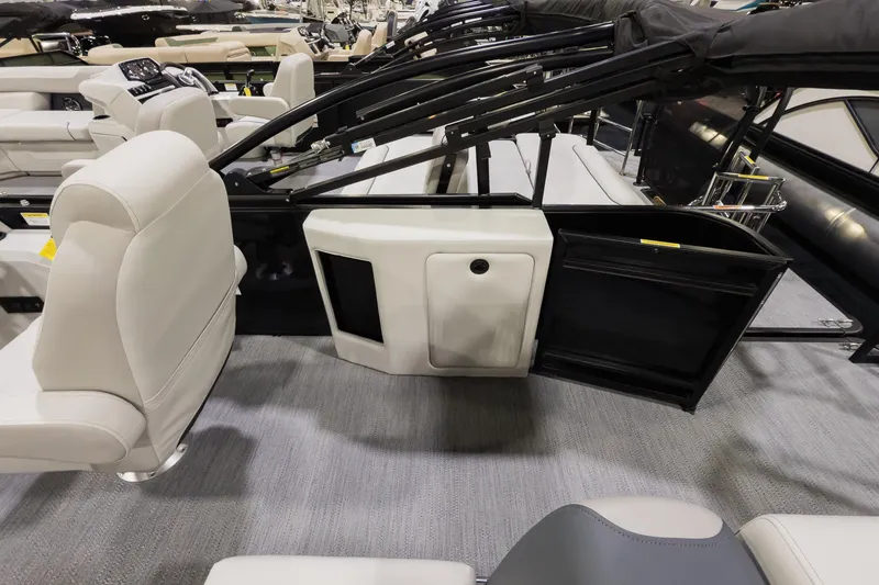 Slide: The Image of Interior of 2026 Godfrey Sweetwater 22' Cruise Special Edition Tritoon, featuring luxurious seating. - 13