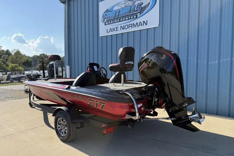 Slide: The Image of 2026 Nitro Z17 boat at Foothills Marine Center, Lake Norman. - 3