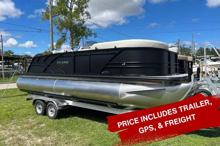 The Image of 2026 Sylvan Mirage 822 CLZ pontoon boat with trailer, GPS, and freight included. - 0