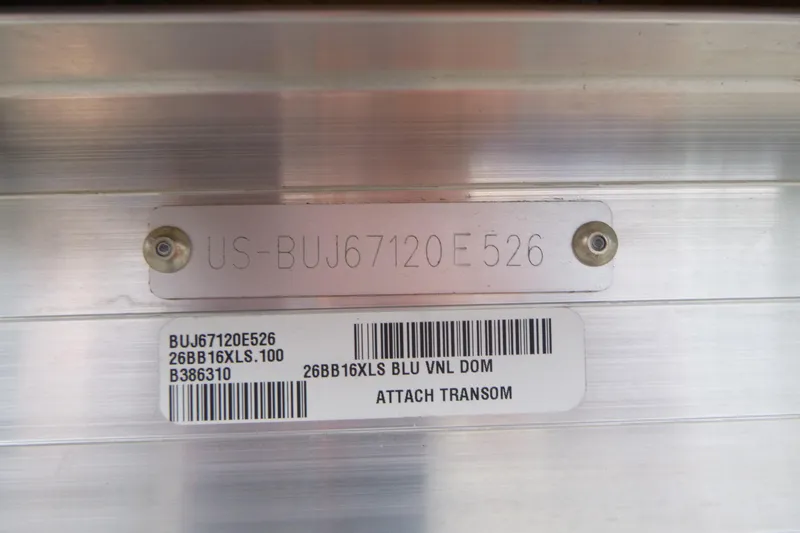 Slide: The Image of Hull identification number on 2026 Sun Tracker Bass Buggy 16 XL Select boat. - 19