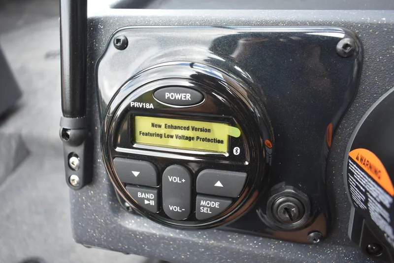 Slide: The Image of Control panel of 2026 Tracker Targa V-19 WT with enhanced low voltage protection. - 98