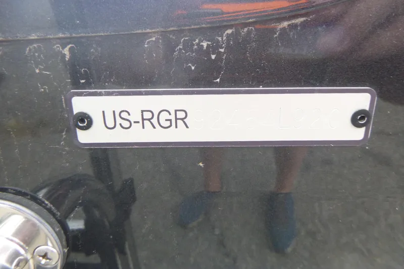 Slide: The Image of 2020 Ranger VS1682 WT boat identification plate with serial number. - 17