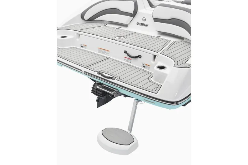 Slide: The Image of Manufacturer Provided Image: 2026 Yamaha Boats SX195 swim platform with sleek design and integrated features. - 4
