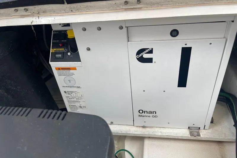 Slide: The Image of Cummins Onan Marine QD generator in 2022 Cutwater C-30 Sedan boat. - 12