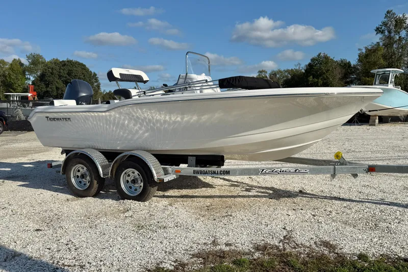 Slide: The Image of 2026 Tidewater 180 CC Adventure boat with Yamaha engine on trailer. - 5