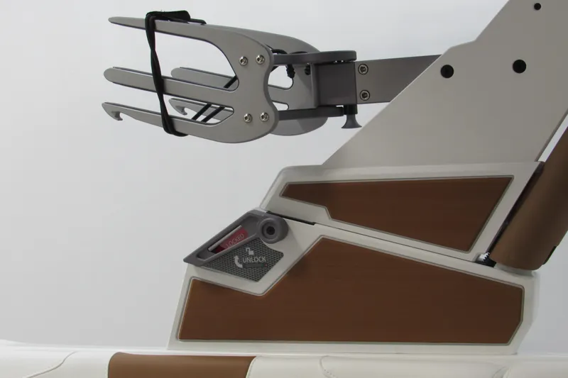 Slide: The Image of 2026 Malibu Wakesetter 23 LSV boat detail, featuring sleek design and advanced locking mechanism. - 15