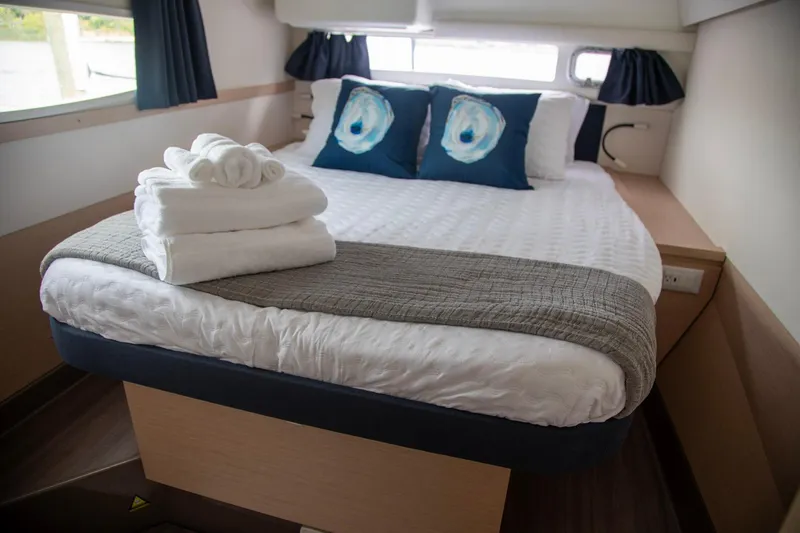 Slide: The Image of Luxurious cabin interior of 2018 Fountaine Pajot Helia 44 Evolution catamaran. - 66