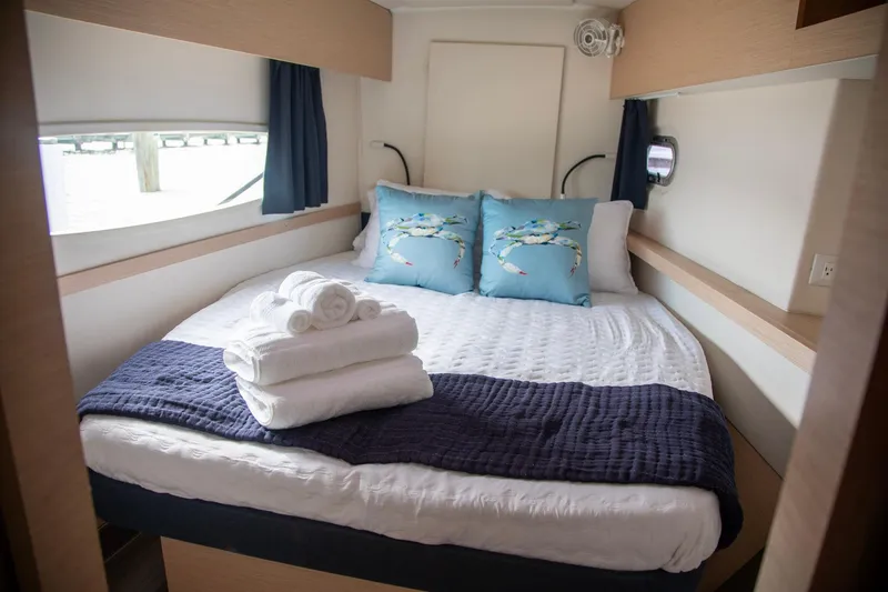 Slide: The Image of Luxurious cabin interior of 2018 Fountaine Pajot Helia 44 Evolution yacht. - 68