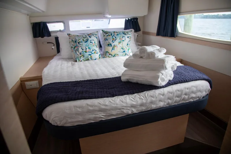 Slide: The Image of Luxurious cabin interior of 2018 Fountaine Pajot Helia 44 Evolution yacht. - 69