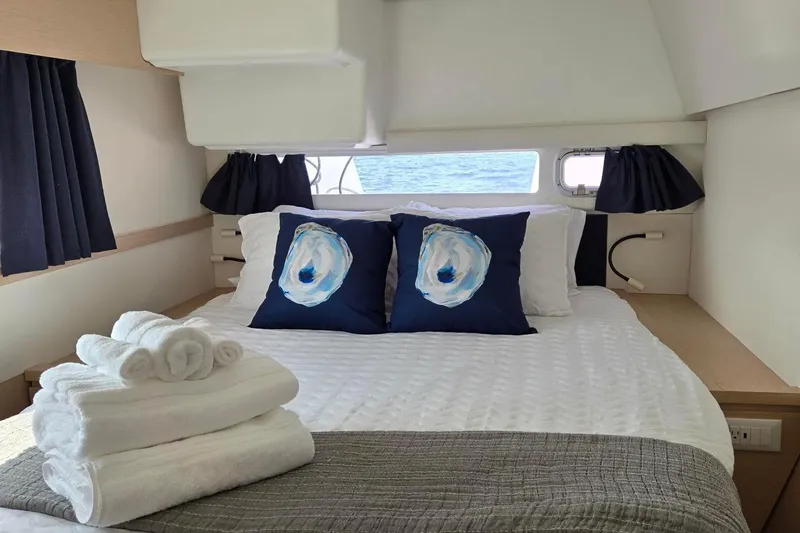 Slide: The Image of Luxurious cabin interior of 2018 Fountaine Pajot Helia 44 Evolution catamaran. - 78