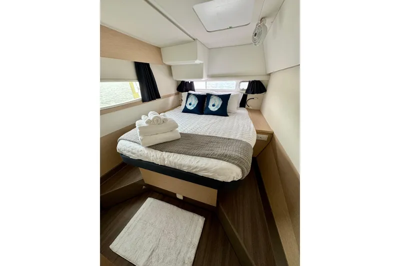 Slide: The Image of Luxurious cabin interior of 2018 Fountaine Pajot Helia 44 Evolution yacht. - 81