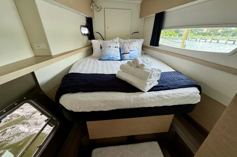 Slide: The Image of Luxurious cabin interior of 2018 Fountaine Pajot Helia 44 Evolution yacht. - 84