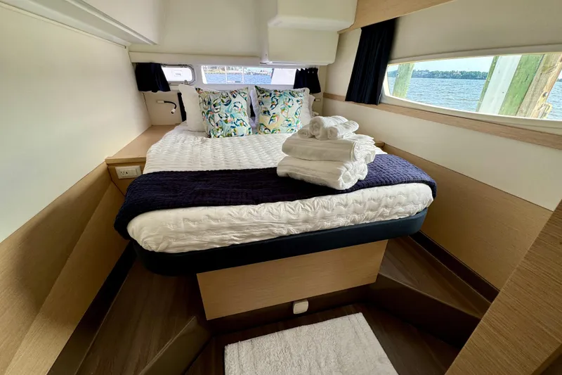 Slide: The Image of Luxurious cabin interior of 2018 Fountaine Pajot Helia 44 Evolution catamaran. - 85
