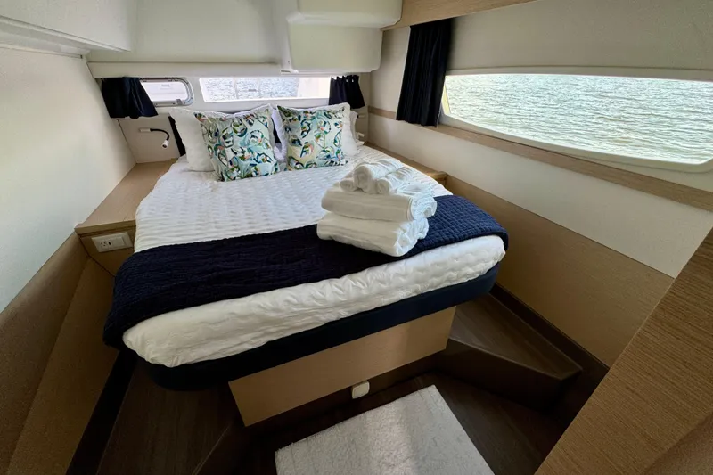 Slide: The Image of Luxurious cabin interior of 2018 Fountaine Pajot Helia 44 Evolution yacht. - 89
