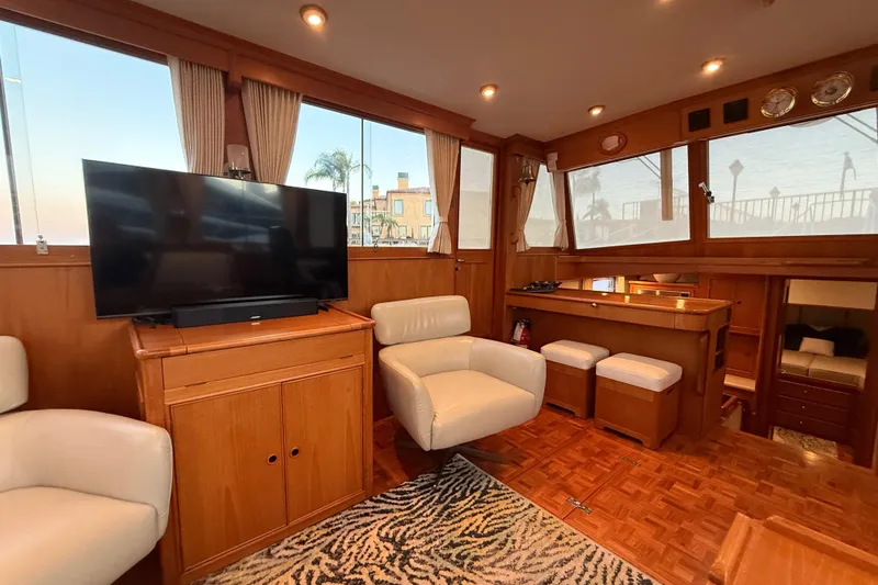 Slide: The Image of Luxurious interior of 2001 Grand Banks 46 Classic yacht with modern amenities. - 11