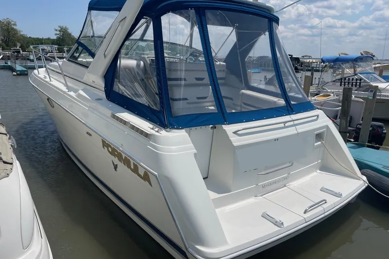 Slide: The Image of 1999 Formula 31 Performance Cruiser docked in Marblehead, Ohio marina. - 3