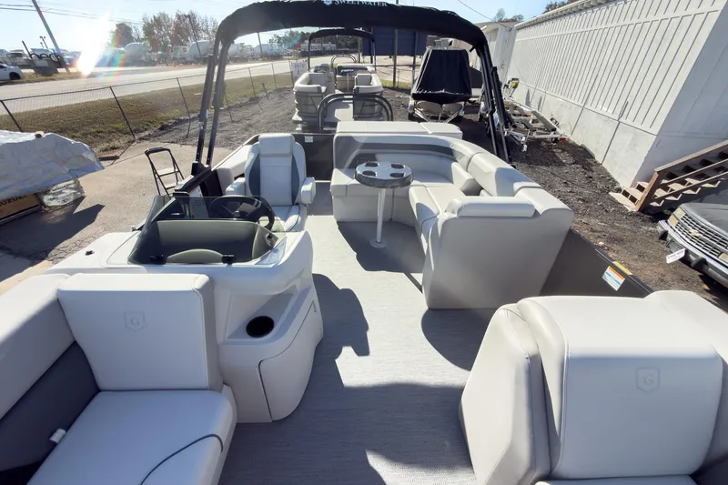 Slide: The Image of 2026 Godfrey Sweetwater 20' Cruise Special Edition Tritoon, spacious interior with comfortable seating. - 10
