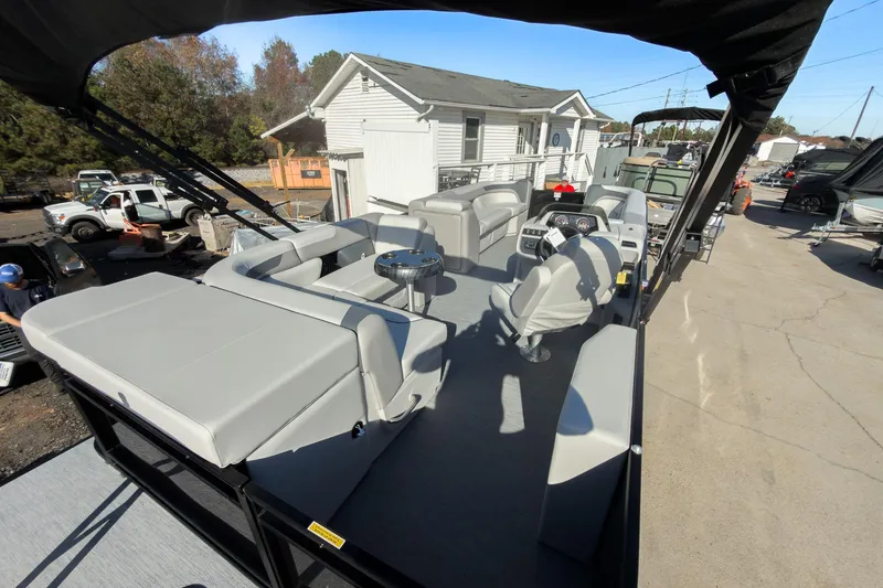 Slide: The Image of 2026 Godfrey Sweetwater 20' Cruise Special Edition Tritoon with spacious seating and modern design. - 18