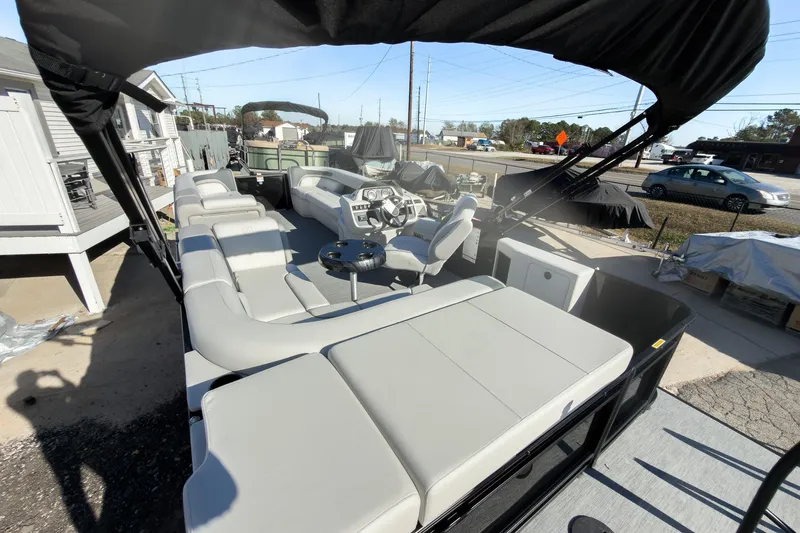 Slide: The Image of 2026 Godfrey Sweetwater 20' Cruise Special Edition Tritoon with spacious seating and modern design. - 19