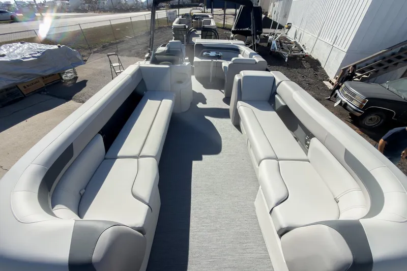 Slide: The Image of 2026 Godfrey Sweetwater 20' Cruise Special Edition Tritoon with spacious seating and modern design. - 5