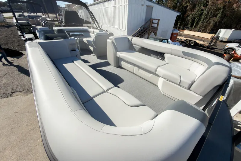 Slide: The Image of 2026 Godfrey Sweetwater 20' Cruise Special Edition Tritoon with spacious seating and modern design. - 6
