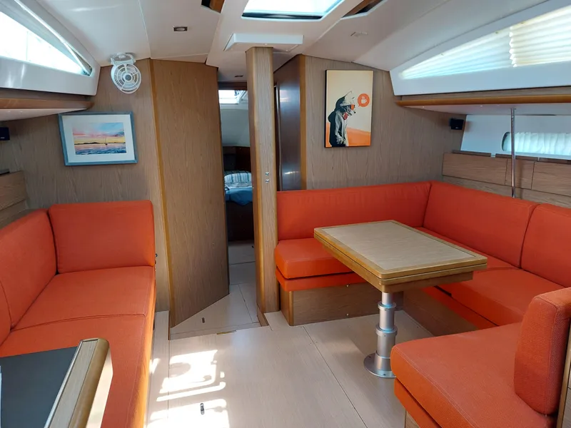 Slide: The Image of Cleat on Jeanneau Sun Odyssey 44 DS, 2013, docked at marina. - 41