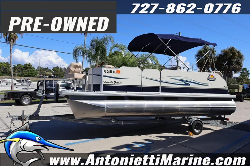 The Image of Pre-owned 2017 Fiesta 20 FISH pontoon boat with canopy at Antonietti Marine. - 1