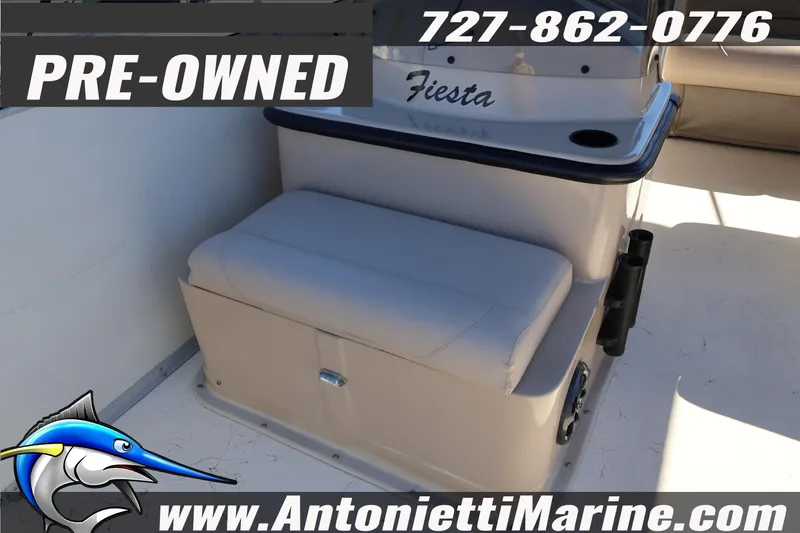 Slide: The Image of Pre-owned 2017 Fiesta 20 FISH boat interior with seating, contact Antonietti Marine. - 12