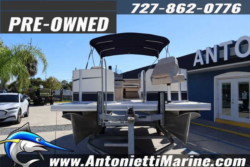 Slide: The Image of Pre-owned 2017 Fiesta 20 FISH pontoon boat at Antonietti Marine dealership. - 3