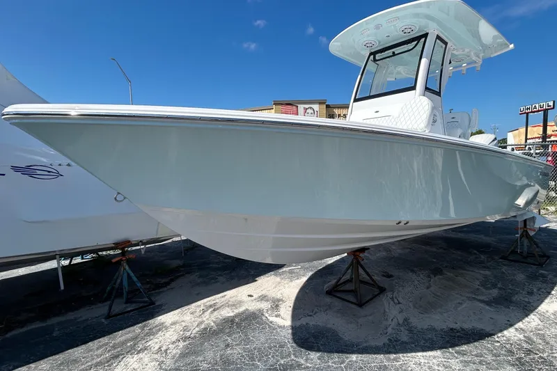 The Image of 2025 Sportsman Masters 227 Bay Boat on display, showcasing sleek design and modern features. - 0