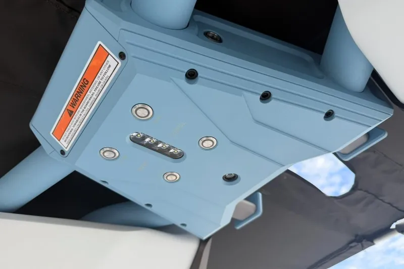 Slide: The Image of 2026 Supra SA 550 component with warning label and blue design. - 25