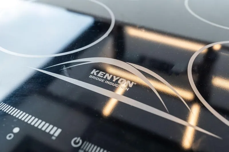 Slide: The Image of Kenyon Bridge Induction cooktop on 2022 Galeon 640 Fly yacht. - 67