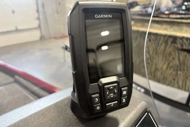 Slide: The Image of Garmin device on 2026 Tracker Bass Tracker Classic XL boat dashboard. - 10