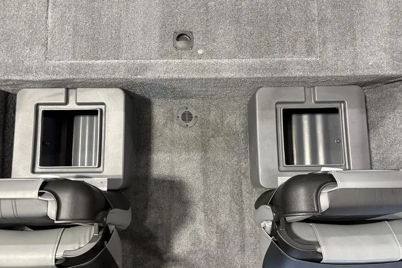 Slide: The Image of Interior of 2026 Tracker Bass Tracker Classic XL boat with storage compartments. - 17