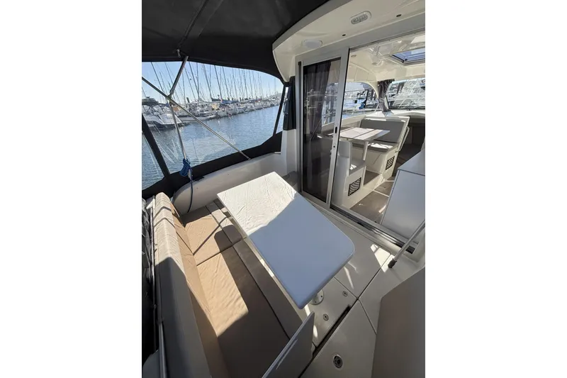 Slide: The Image of 2023 Bayliner Trophy T25 Explorer boat bathroom interior with toilet and sink. - 7